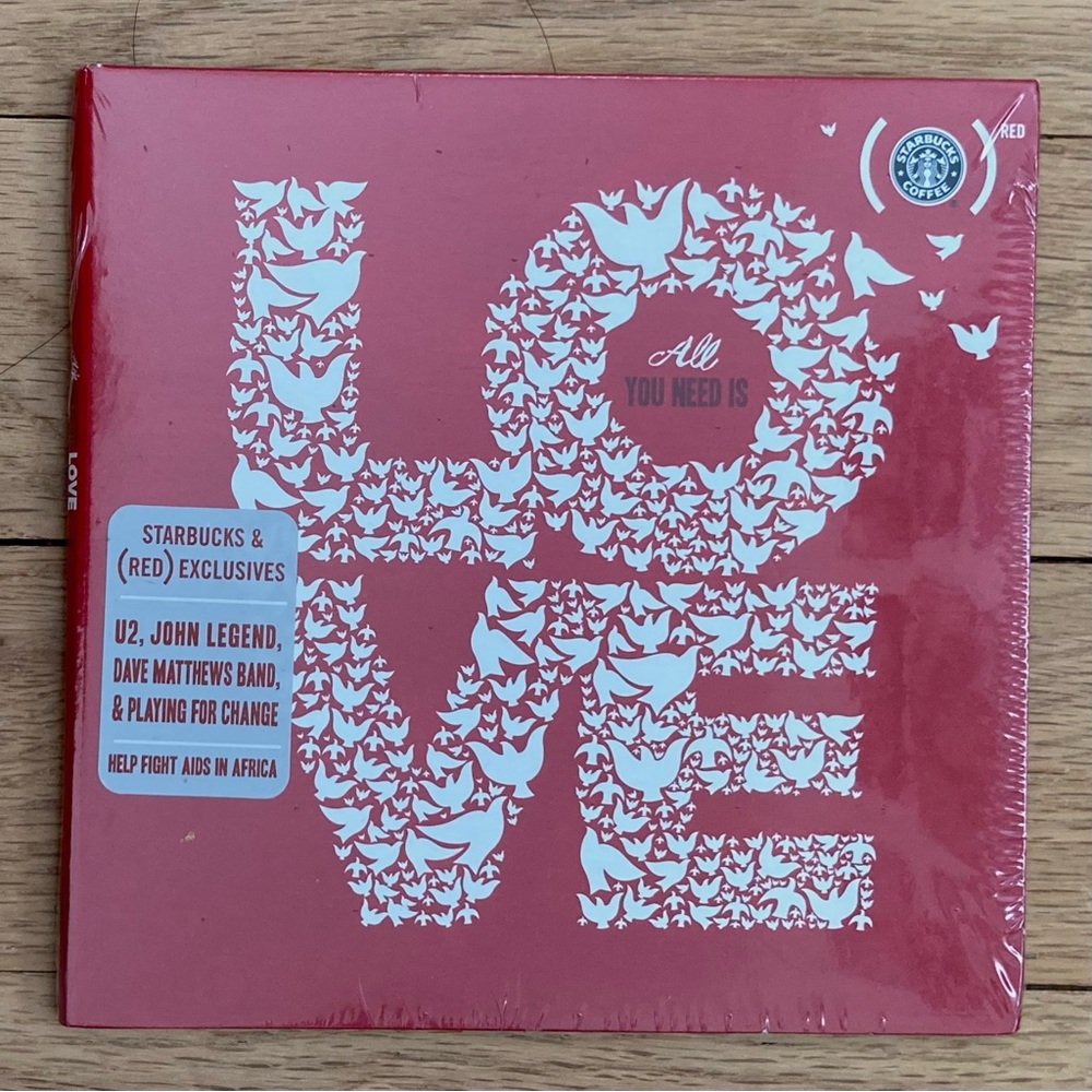 New Sealed Vintage All You Need is LOVE CD, Starbucks, 2009, various artists